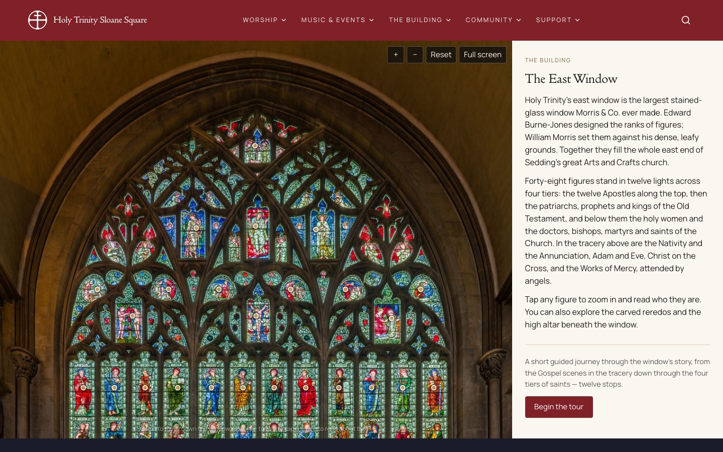 The East Window page on the Holy Trinity site